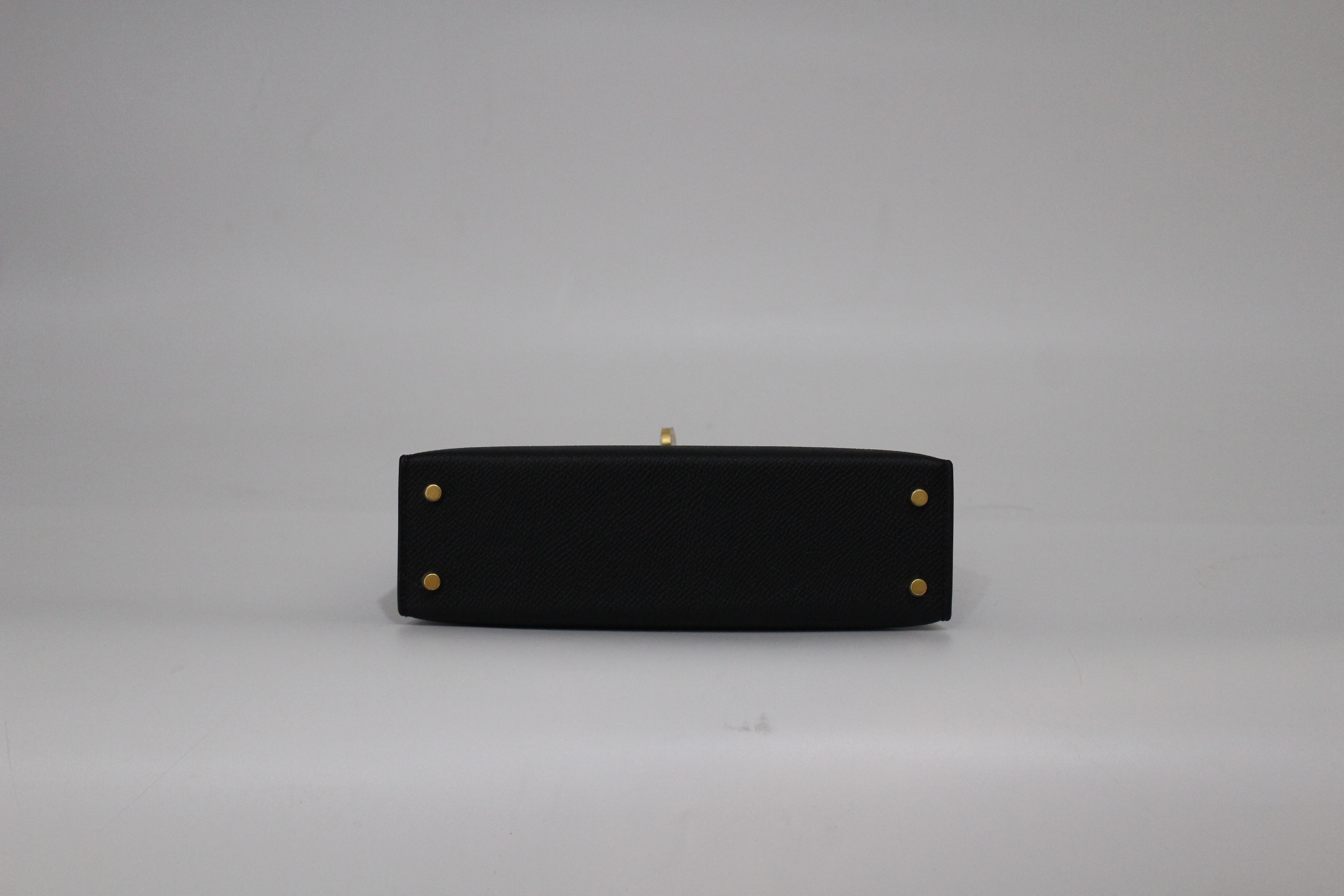 HERME'S 미니 켈리 /블랙/앱송/골드