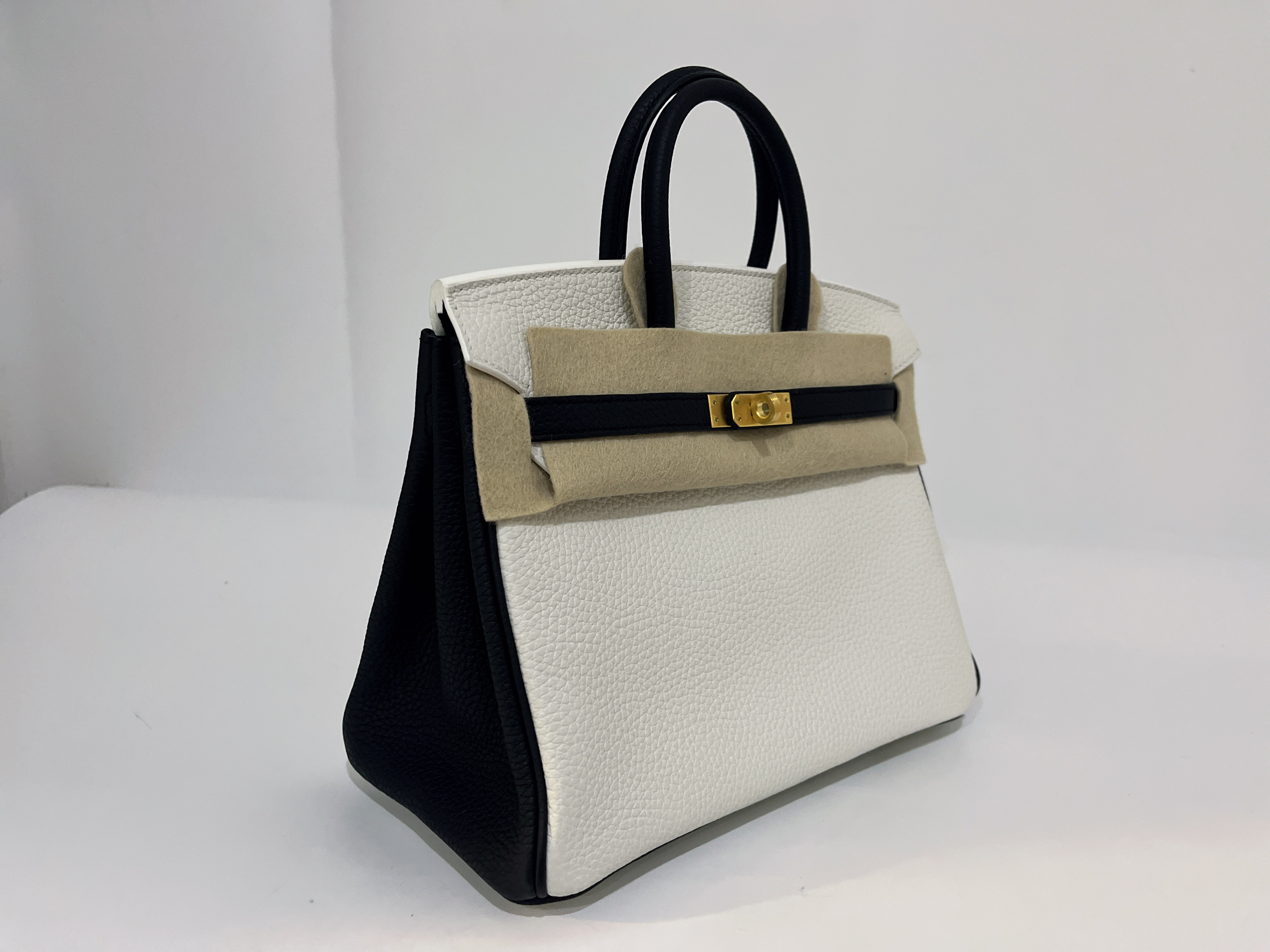 에르메스 버킨25㎝/오레오컬러/골드하드웨어