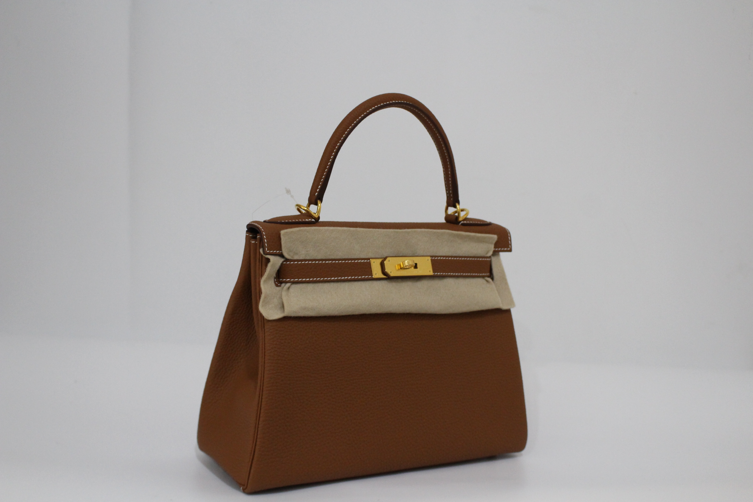 HERME'S 켈리 28㎝/ 카멜/골드